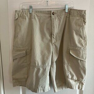 Polo Co Ralph Lauren Cargo Shorts Mens 36 Beige Outdoor Casual Flap Pocket
